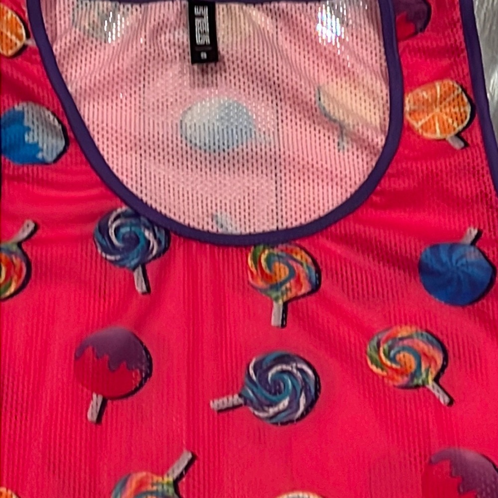 Steel small fuchsia pink lollipop tank